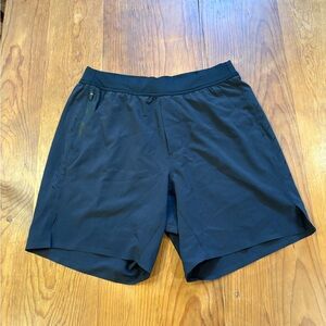 NWOT Ten Thousand Mens Interval Short 7in Workout Unlined Gym SMALL Black